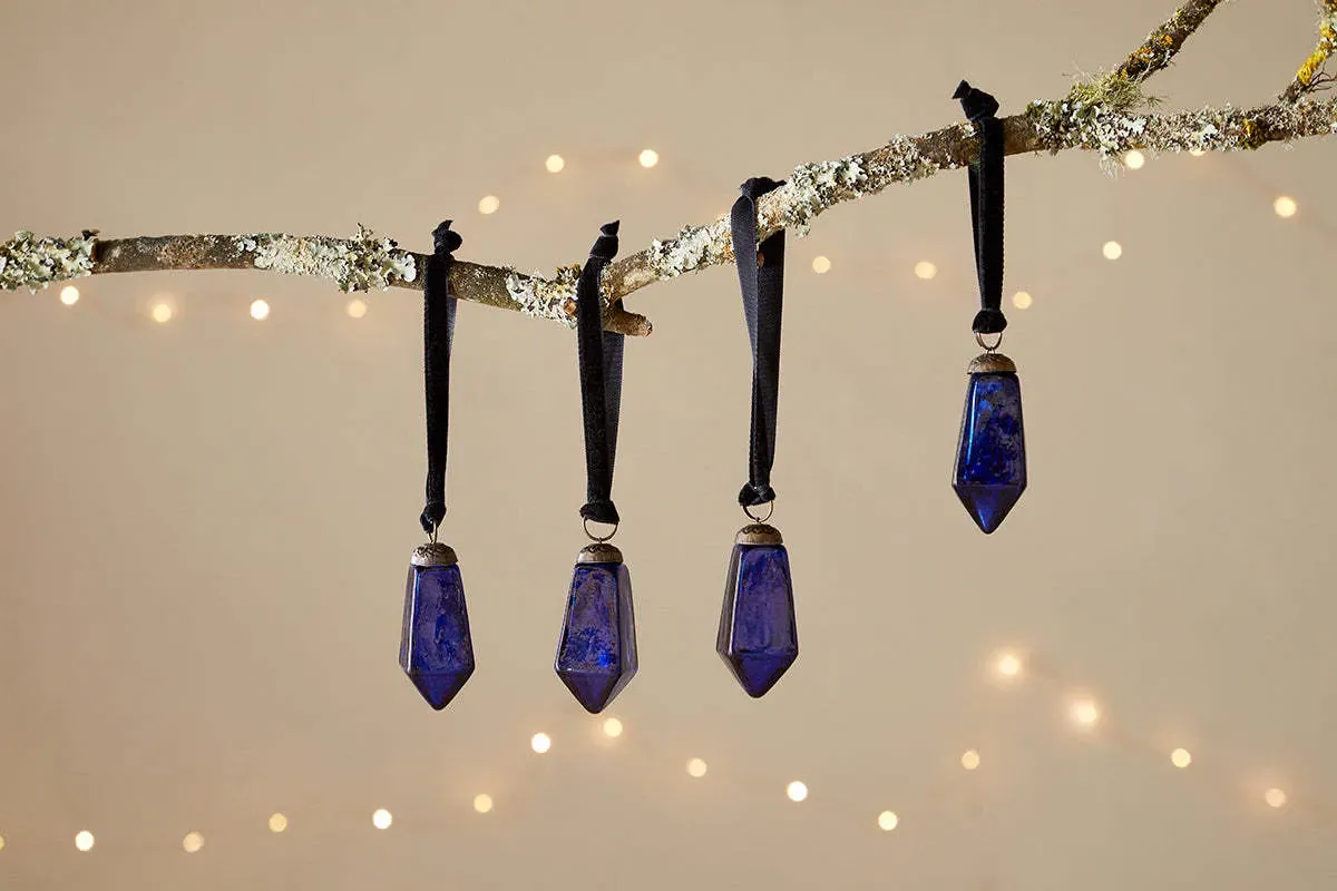 Ratnam Baubles Set of 4 - Indigo image