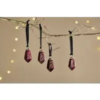 Ratnam Baubles Set of 4 - Ruby