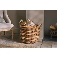 Rattan Chunky Storage Basket - Brown, Natural Rattan alternate view