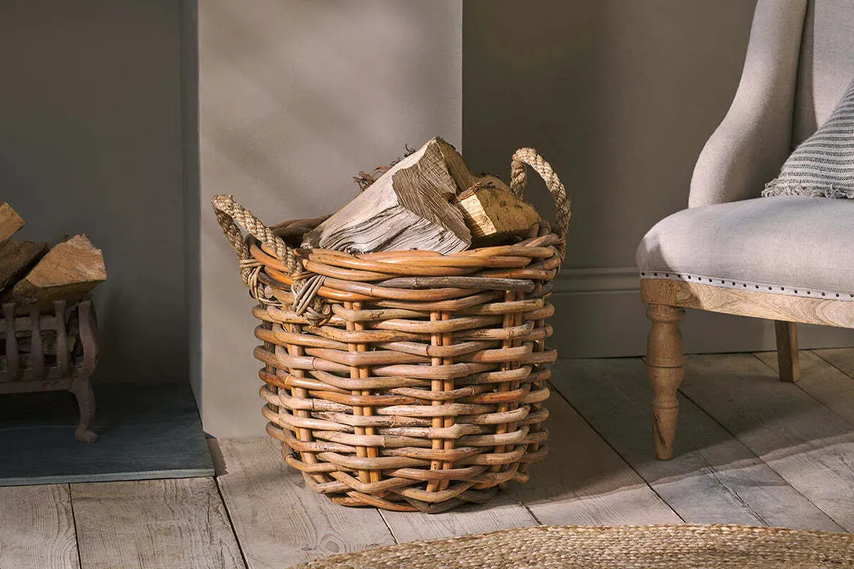 Rattan Chunky Storage Basket - Brown, Natural Rattan product