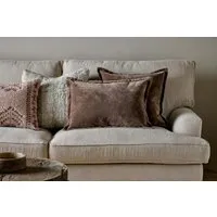 Renwal Cushion Cover - Brown, Velvet & Linen alternate view