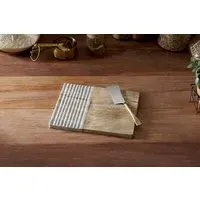 Reyna Large Chopping Board - Brown Marble