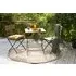 Rishikesh Folding Garden Table - Distressed Brown, Reclaimed Wood