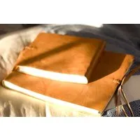 Rustic Leather Photo Album Large - Tanned alternate view