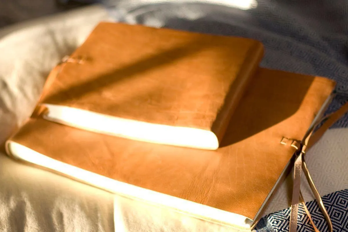Rustic Leather Photo Album Large - Tanned product