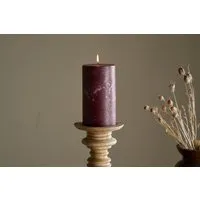 Rustic Soy Blend Large Pillar Candle - Dark Cherry alternate view