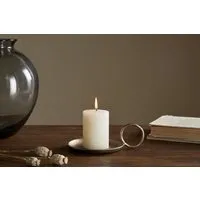 Rustic Soy Blend Mini Pillar Candle - White alternate view