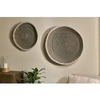 Sadie Large Basket Wall Art - Black, Natural