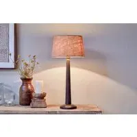 Sahar Table Lamp - Dark Stain, Mango Wood