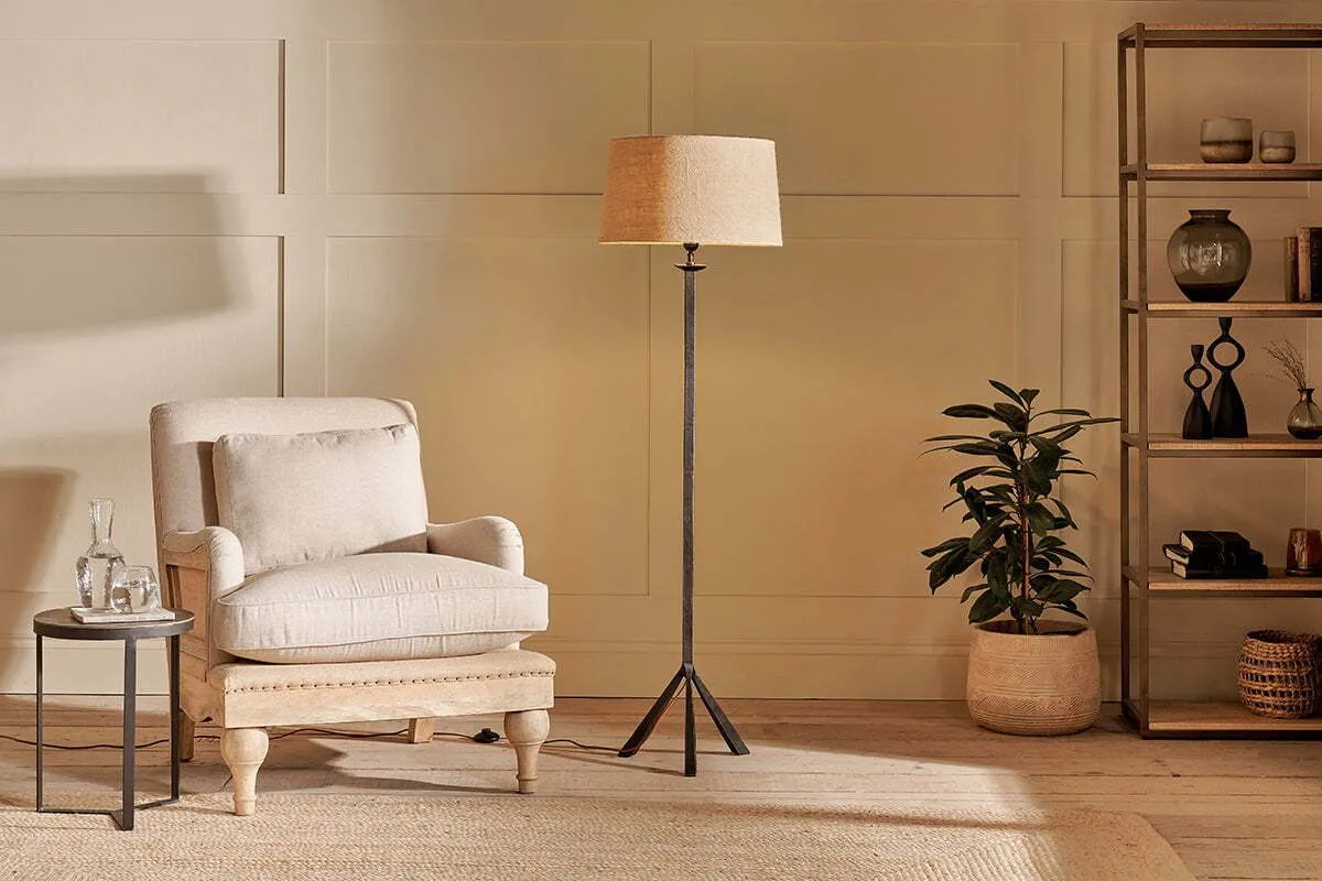 Sahhil Tripod Floor Lamp - Antique Bronze, Iron product