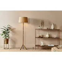 Sahhil Tripod Floor Lamp - Antique Brass, Iron