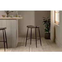 Samaira Leather Counter Stool - Chocolate Brown alternate view