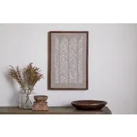 Samaya Hand Stitched Wall Art - Natural
