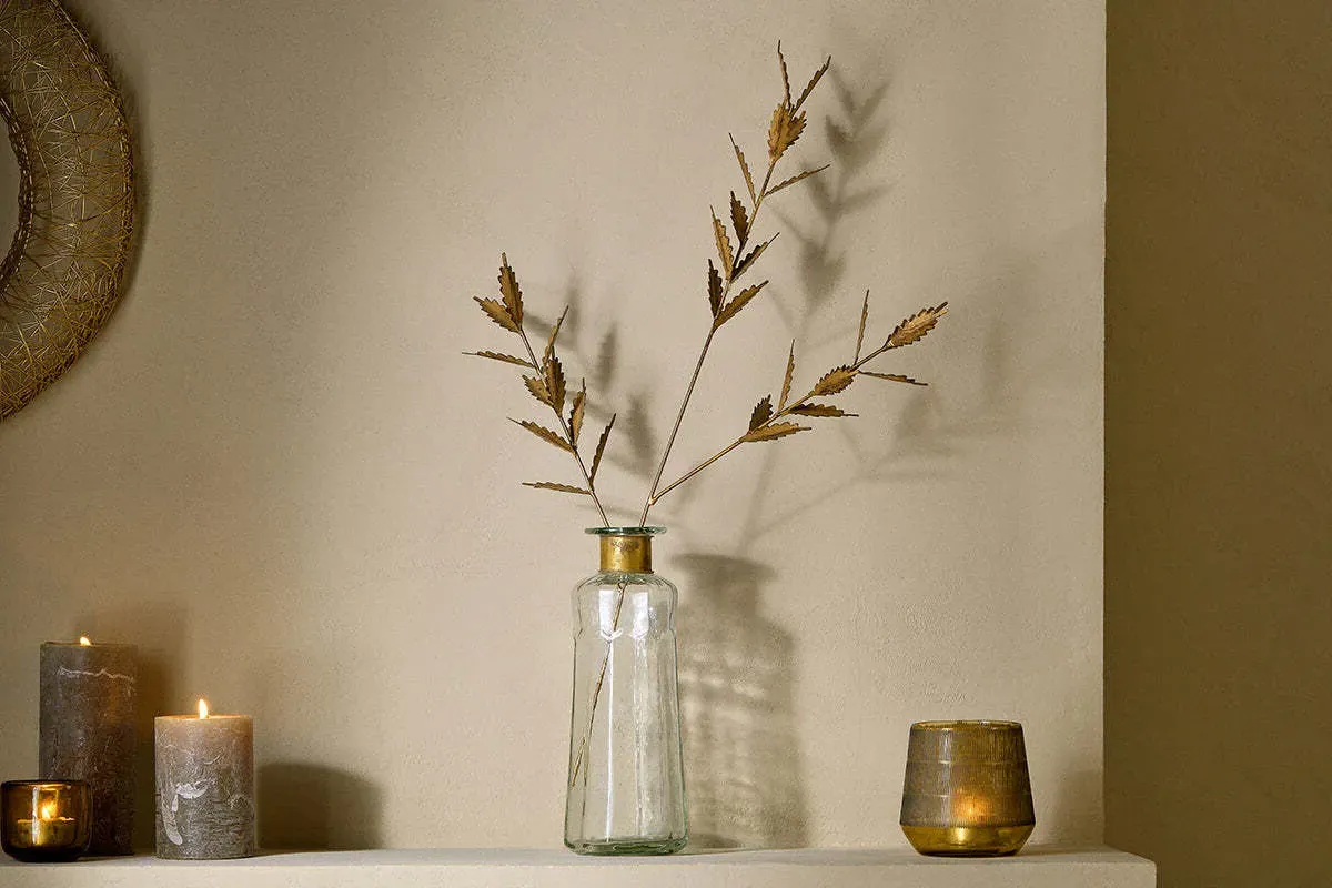 San Stem Leaves Decorative Accessory - Antique Brass product