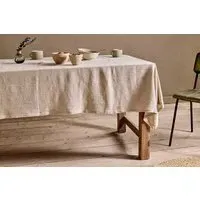 Sanee Small Table Cloth - Natural, Linen Cotton
