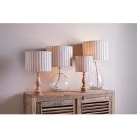 Sanja Small Stripe Lampshade - Off White & Grey, Cotton alternate view
