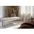 Sanja Stripe Upholstered Bench - Grey