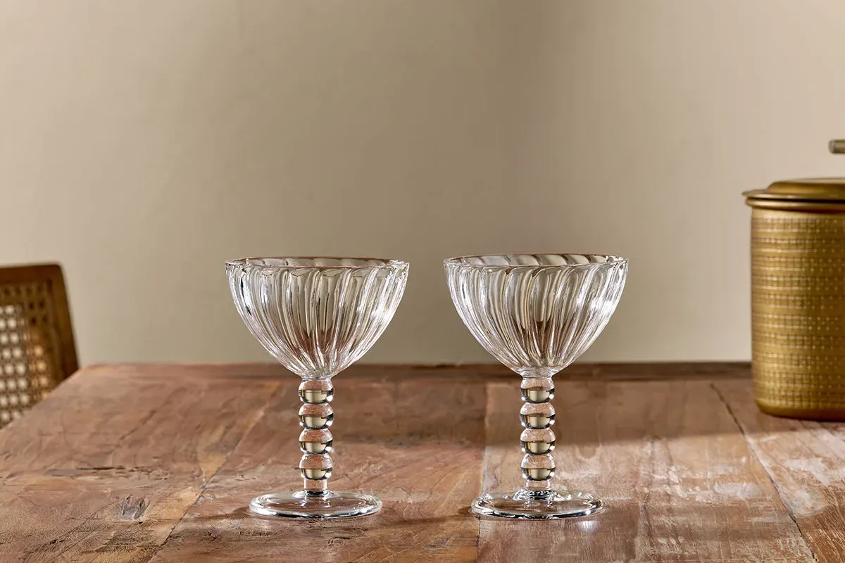 nkuku-santosa-champagne-glass-set-of-2-glassware-clear image