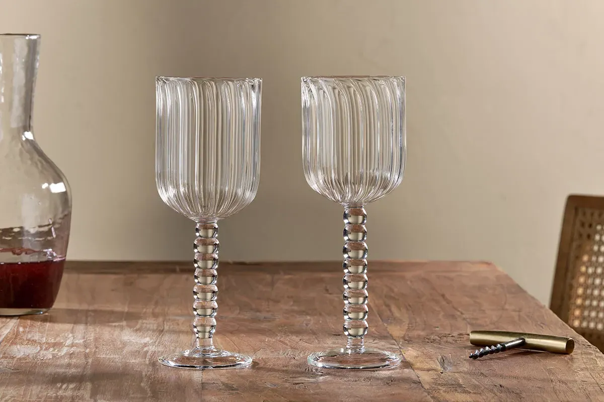 Santosa Wine Glass Set of 2 - Clear