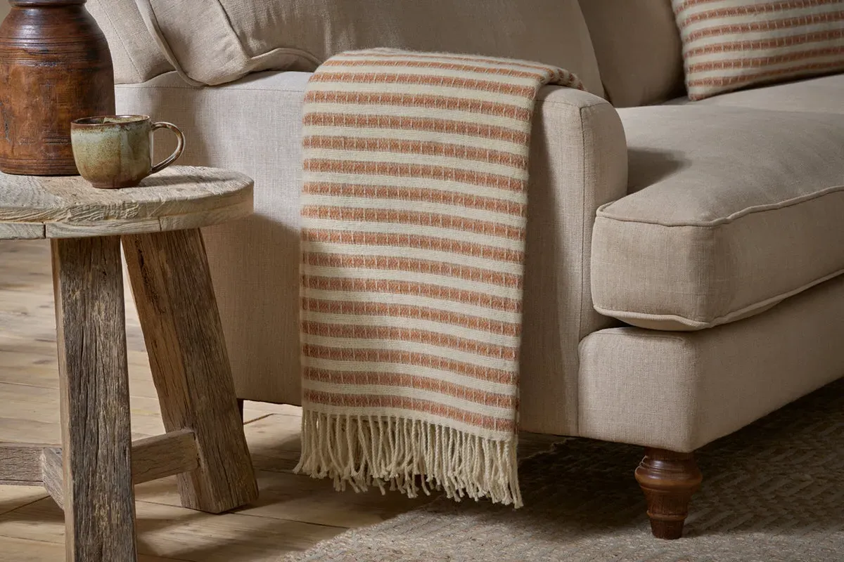 Sanval Wool Throw - Rust
