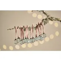 Sardi Star Baubles Set of 12 - Clear