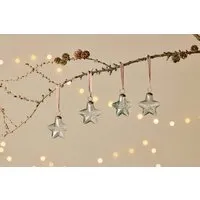 Sardi Star Baubles Set of 4 - Clear alternate view