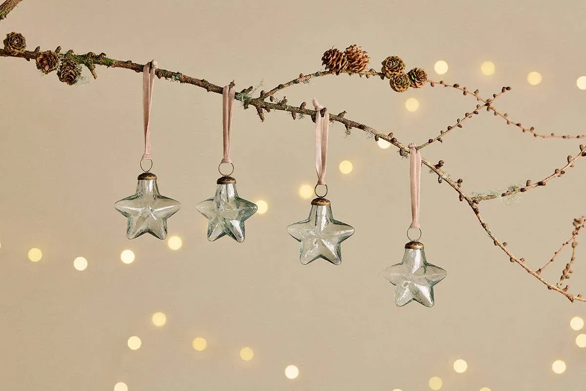 Sardi Star Baubles Set of 4 - Clear product