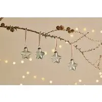 Sardi Star Baubles Set of 4 - Clear