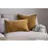 Sela Square Cushion Cover - Ochre, Velvet