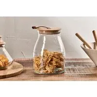 Shaan Storage Jar - Clear, Glass