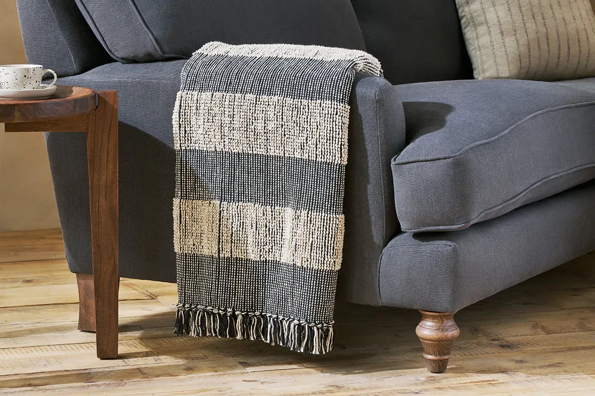 Shal Cotton Throw - Black image