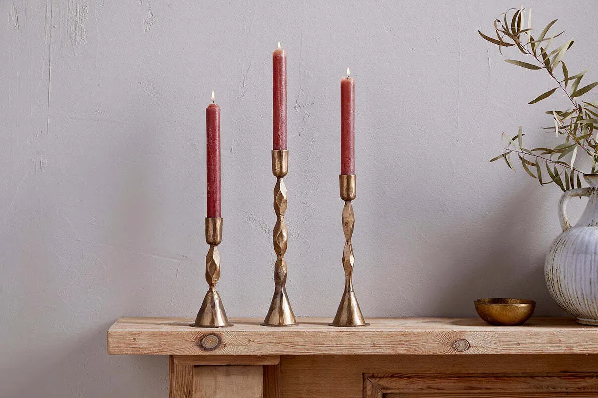 Shani Small Candlestick - Antique Brass, Aluminium product