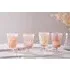 Shirali Marble Swirl Wine Glass Set of 4 - Apricot