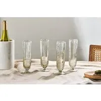 Sigiri Champagne Glass Set of 4 - Clear