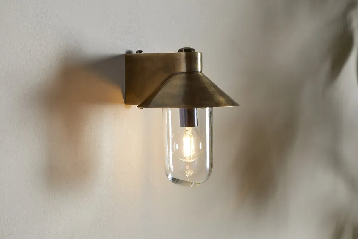 Singa Outdoor Wall Lamp - Antique Brass product