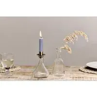 Sirsa Tapered Glass Candlestick - Clear