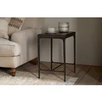 Sita Reclaimed Wood & Iron Side Table - Chocolate Brown alternate view