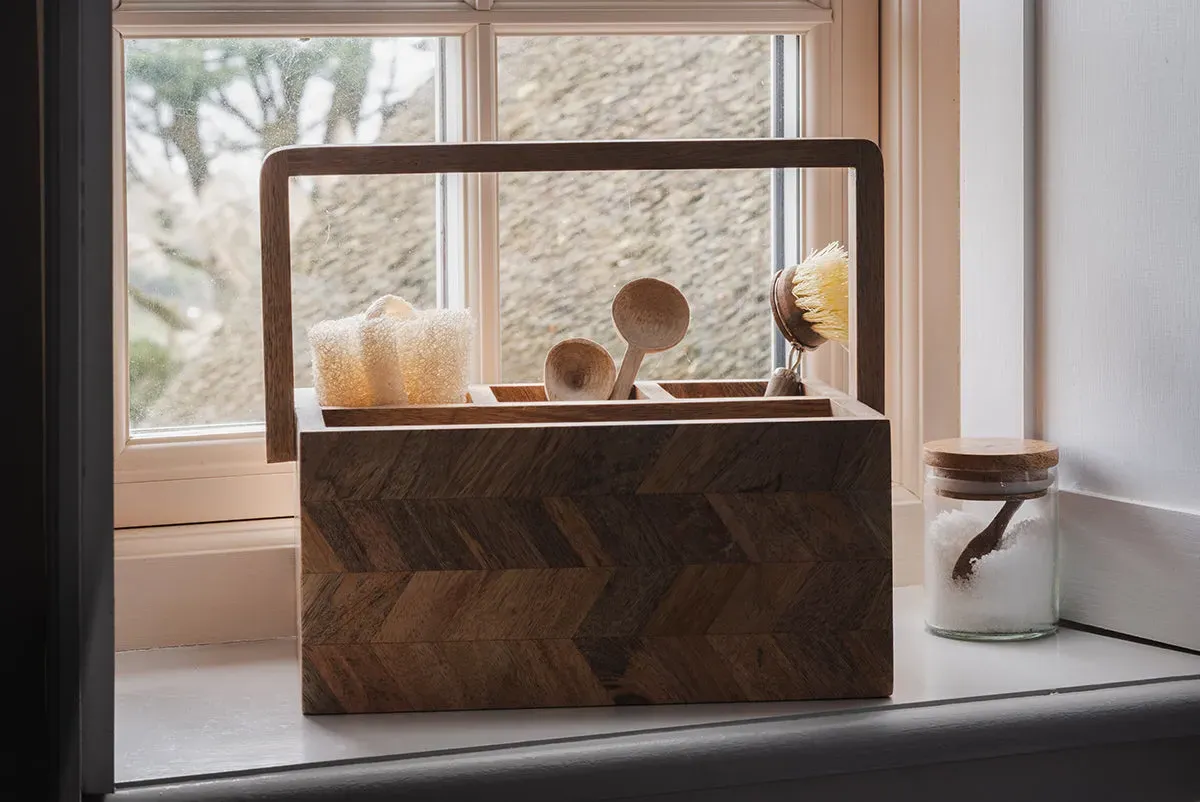 Sukha Mango Wood Caddy - Natural image