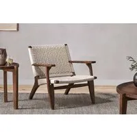 Surat Woven Lounger - Natural, Acacia Wood by NKUKU, image 2