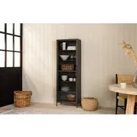 Takua Narrow Iron Cabinet - Dark Grey
