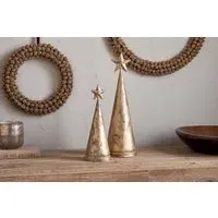 Talna Large Tree Bell Christmas Decoration - Antique Brass