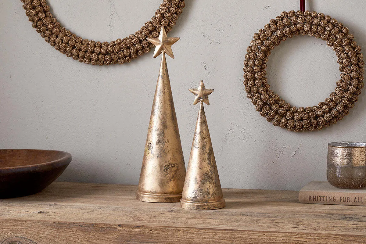 Talna Small Tree Bell Christmas Decoration - Antique Brass image