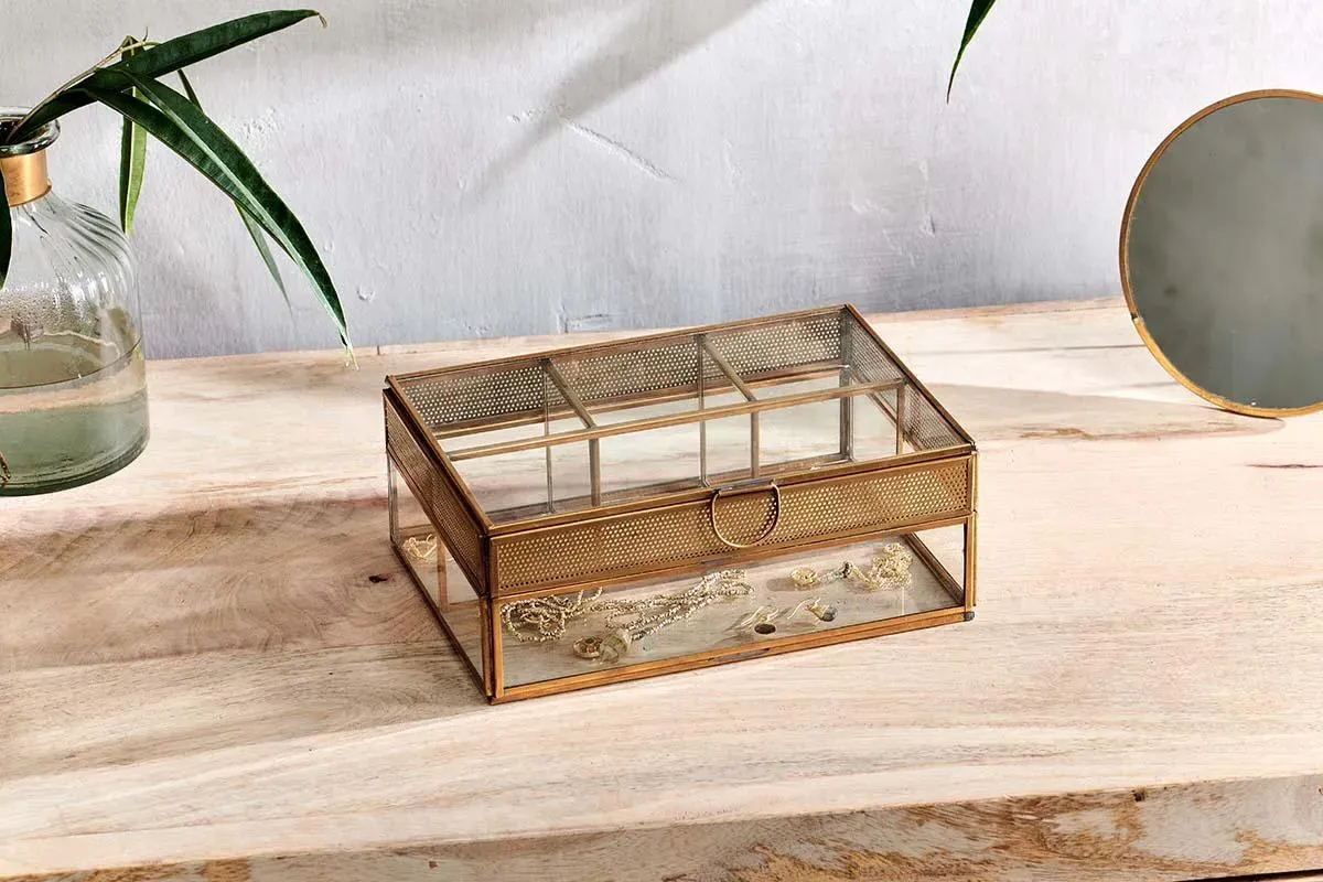 Tama Jewellery Box - Antique Brass image