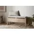 Teni Storage Bench with Cushion - Natural, Reclaimed Wood