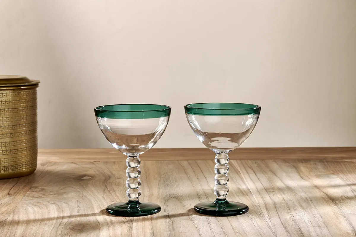 nkuku-thimma-champagne-glass-set-of-2-glassware-clear-teal image