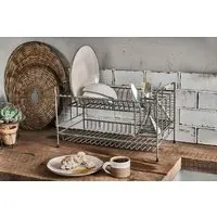 Tilmo Dish Rack - Grey, Metal