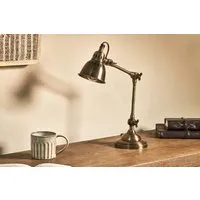 Tubu Adjustable Desk Lamp - Antique Brass