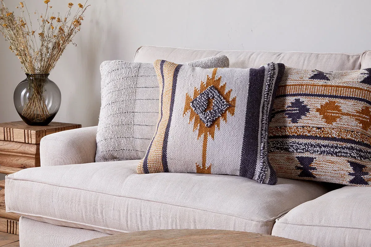 Tussi Mara Cushion Cover - Mustard