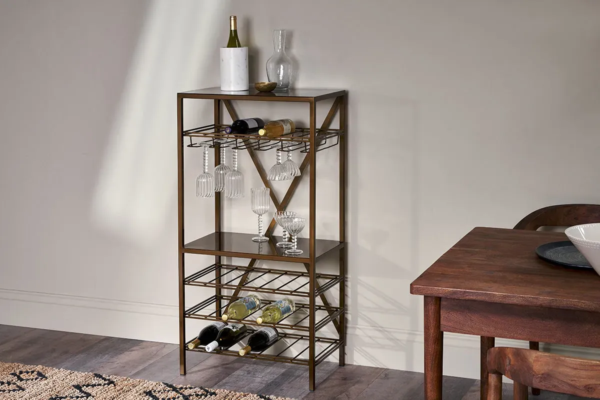 nkuku-udayan-drinks-display-shelf-storage-furniture-antique-brass image