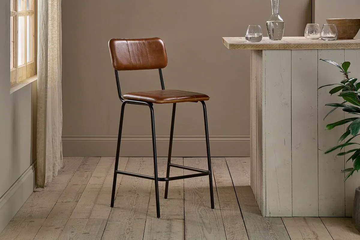 Ukari Counter Dining Chair - Aged Tan